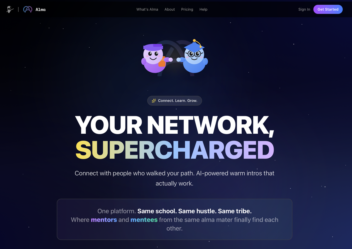 Alma Platform Screenshot